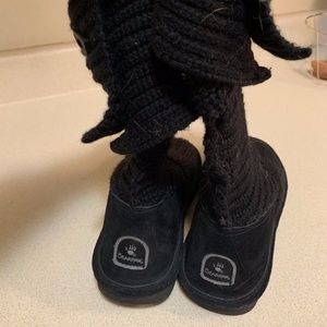 Bear Paw Knit Boots